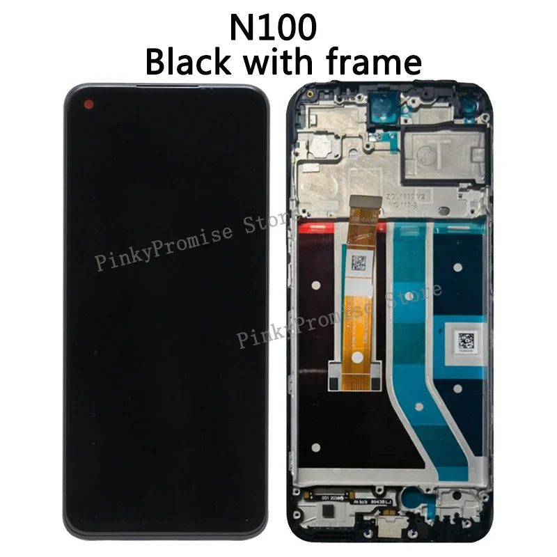 Original For Oneplus Nord N10 5G / NORD N100 LCD Display With frame Touch Screen Digitizer Assembly BE2013 BE2029 Perfect Repair screen for lcd phones good