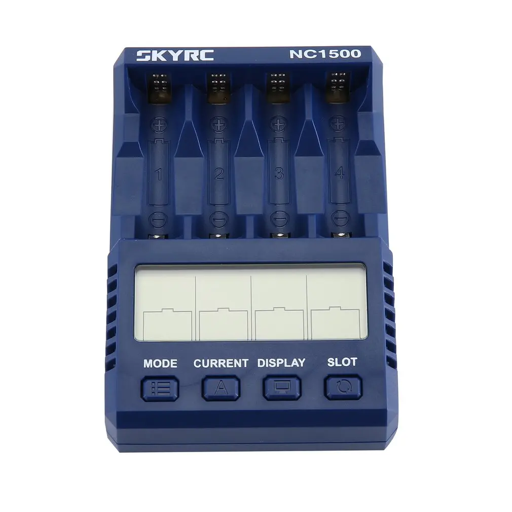SKYRC NC1500 зарядное устройство AA/AAA NiMH Зарядное устройство анализатор профессиональные батареи зарядное устройство Dis зарядное устройство 4 батареи слота