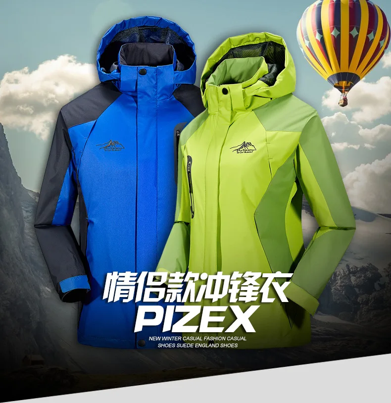 

2019 Outdoor Hiking Jackets Waterproof Windproof Raincoat Sportswear Traveling Cycling Sports Detachable Hooded Coat for Women