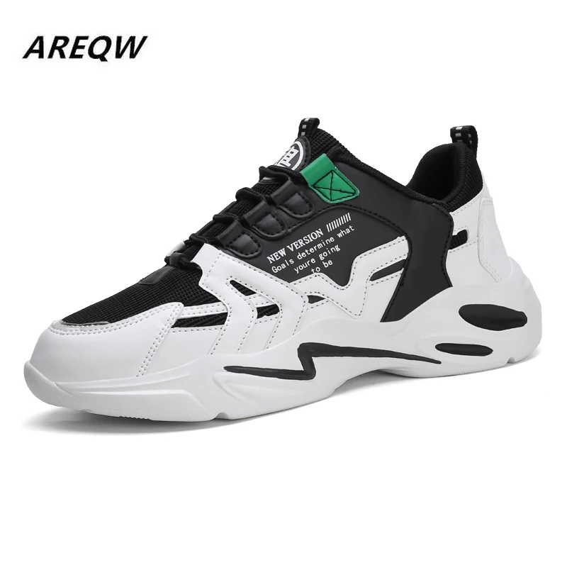 

2019 Lightweight Mesh Color Matching Men's Casual Shoes with Comfortable Spring and Autumn Round Head Fashion Shoes