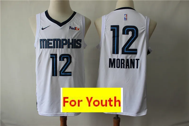 Молодежный бейсбольный мяч Memphis#12 Ja Morant Детские трикотажные изделия