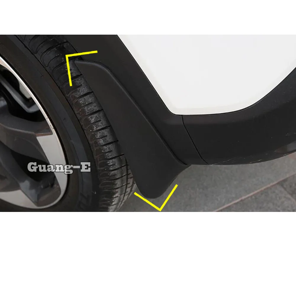 

For Honda HRV HR-V Vezel 2019 2020 car styling plastic fender soft mudguard protection flap splash mud guard frame 4pcs