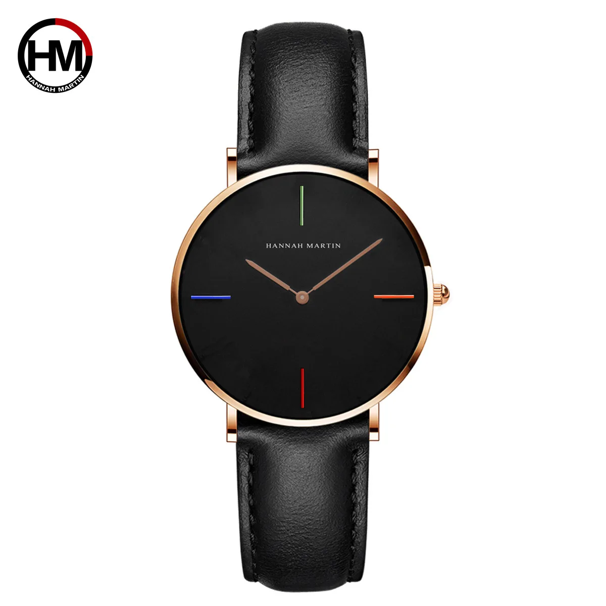 

Hannah Martin Top Brand Fashion Ladies Watches Leather Water Resistant Quartz Wristwatches womens watches top brand luxury