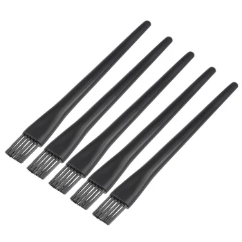 

uxcell 5pcs Plastic Handle ESD Anti Static Conductive Brush 11 Holes Black for Machine Razor Fish Tank Cellphone Computers
