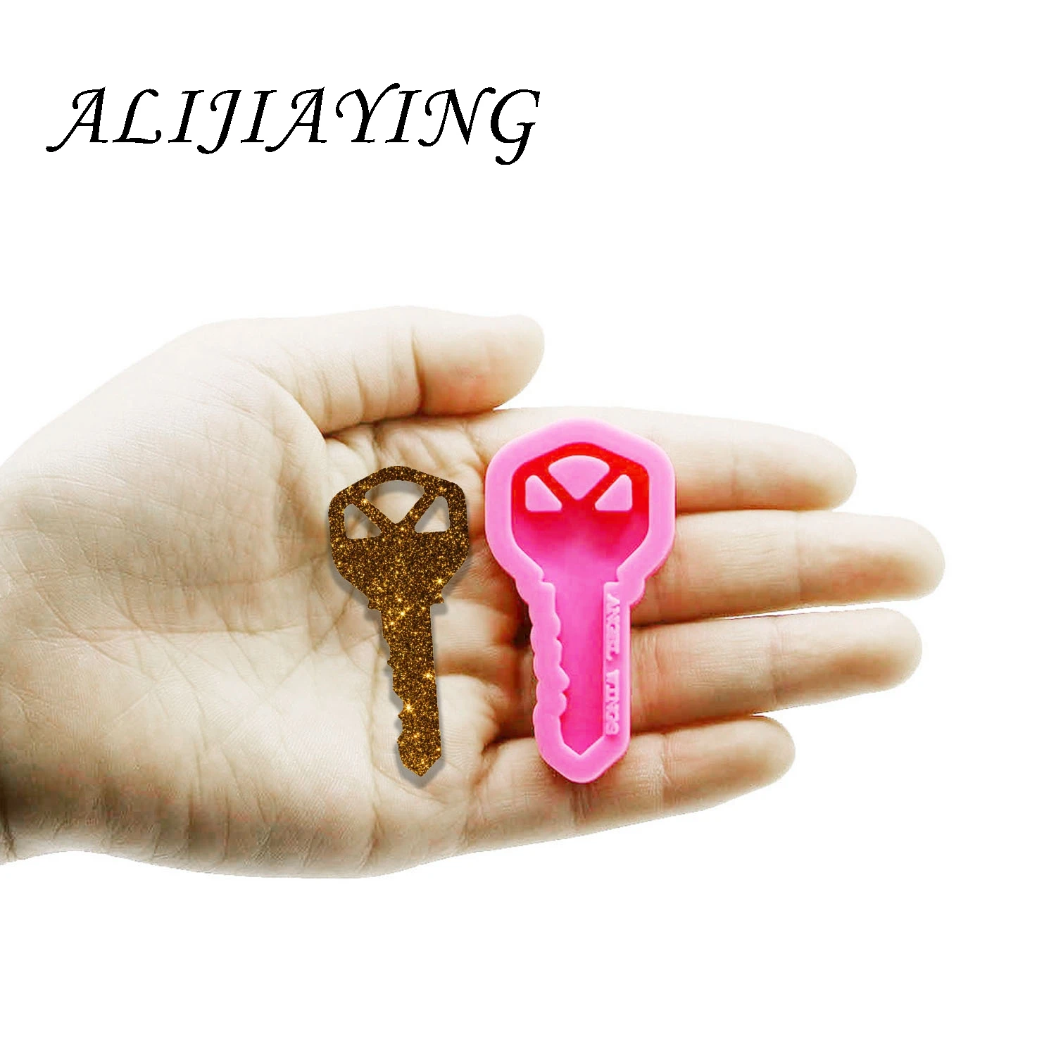 Блестящий Мини Брелок-ножницы для ключей Форма силиконовая форма смолы формы