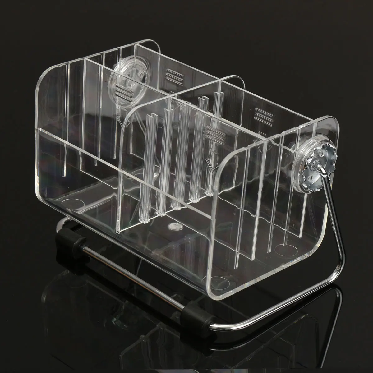  Cosmetic Makeup Container TV Remote Control Rack Phone Storage Box Stationery Organizer Transparent