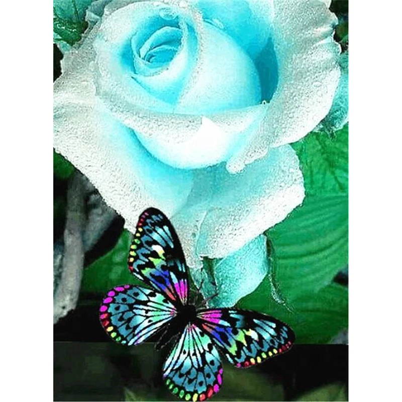 rhinestone diamond dotz 5d Diy Custom Diamond Dainting Butterfly Pattern Circular Mosaic Landscape Diamond Embroidery Picture Home Decoration Gift 5D DIY Diamond Painting best of sale 5D DIY Diamond Painting