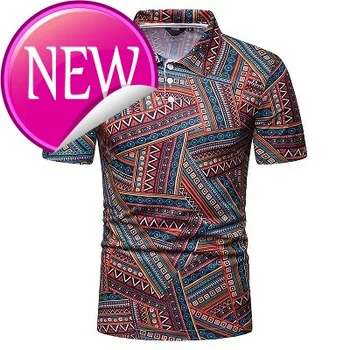 

polo shirt men Summer Beach Hawaiian Printed short sleeve POLO fashion slim fit mens clothes Casual Holiday Vacation polos
