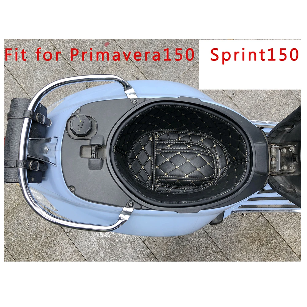 

KODASKIN PU Rear Trunk Cargo Liner Protector Mat Motocycle Seat Bucket Pad for Sprint150 Primavera150 GTS300