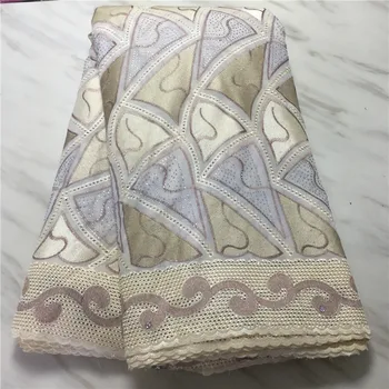 

Amazing African cotton lace fabric Swiss lace fabric for wedding dress ECP157(5yards/lot) multi color