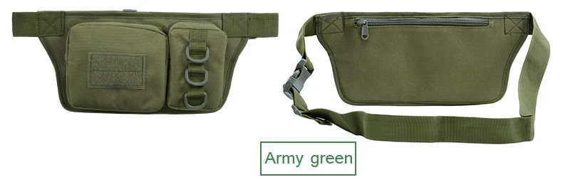 Outdoor Sports Waterproof Tactical Waist Bag Utility Riding Multi-pockets Card Phone Bags Camouflage Cycling Running Hiking Bags