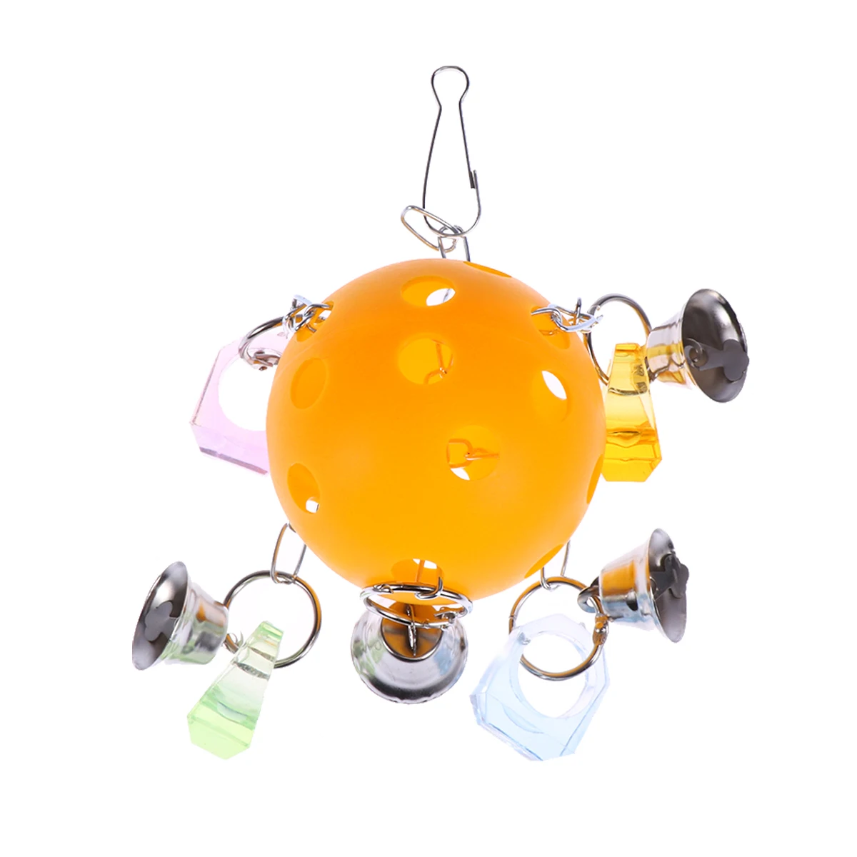 1 шт. колокольчики милый радостный Забавный попугай жевательная игрушка птицы