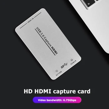 

USB 3.0 HDMI Capture Dongle USB 6.75Gbps 1080P/60Hz Video Card for Game Streaming Live Broadcast Support Windows Linux Mac OS X
