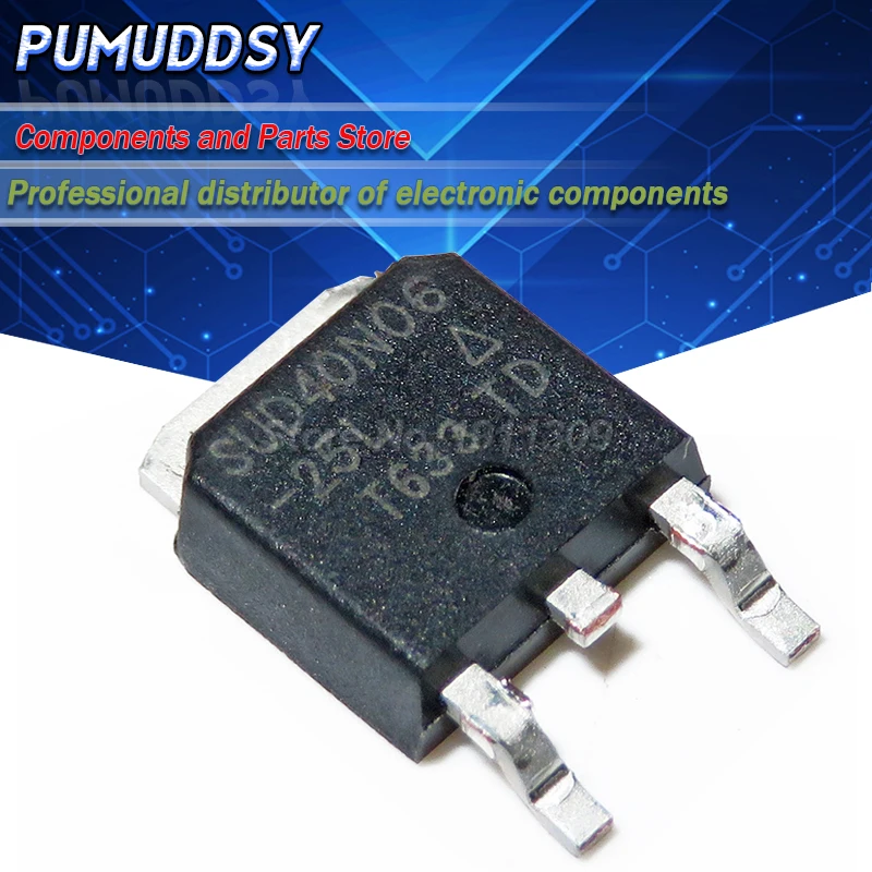 10 шт SUD40N06-25L 40N06 TO252 SUD40N06 40N TO-252 | Электронные компоненты и принадлежности
