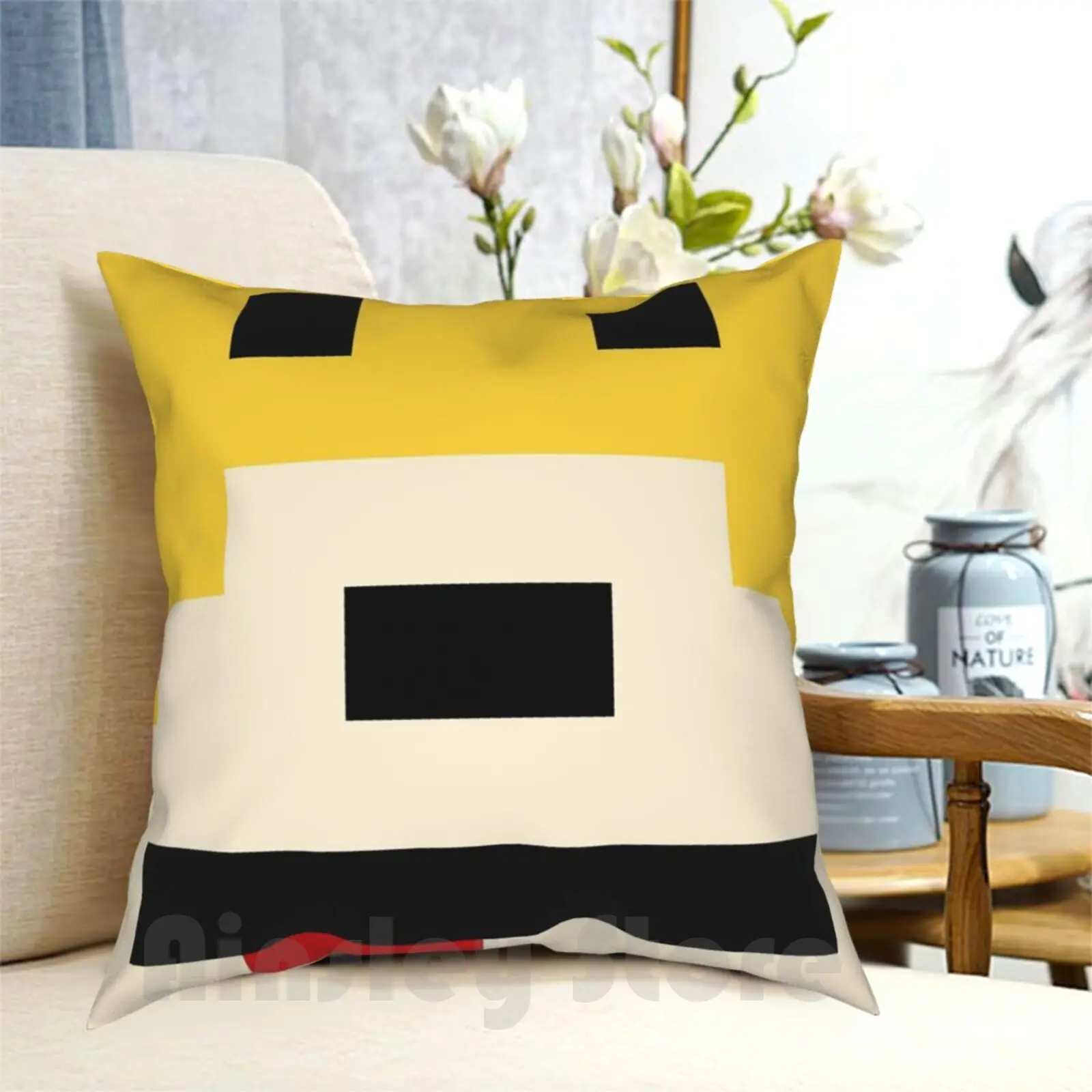 Mr. Oizo-Flat Eric Minimal Yellow Pillow Case Stampato Home Soft Federa Per Cuscino Fai Da Te Mr Oizo Flat Eric All Wet Flat Beat Ed