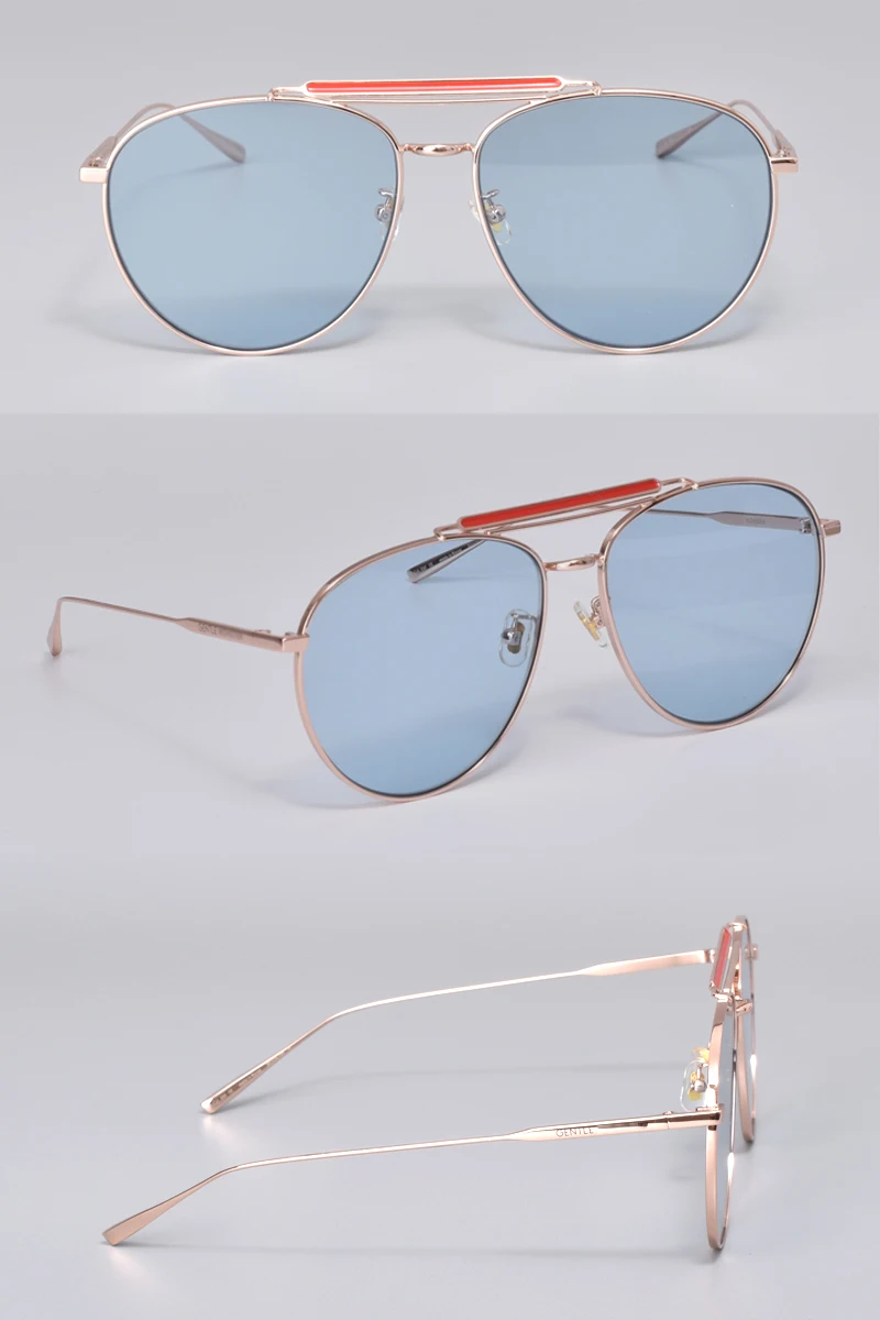 Korean brand menPilot shape Metal frame sunglasses GENTLE miomio Sun glasses women men GENTER With brand Case Women's Glasses