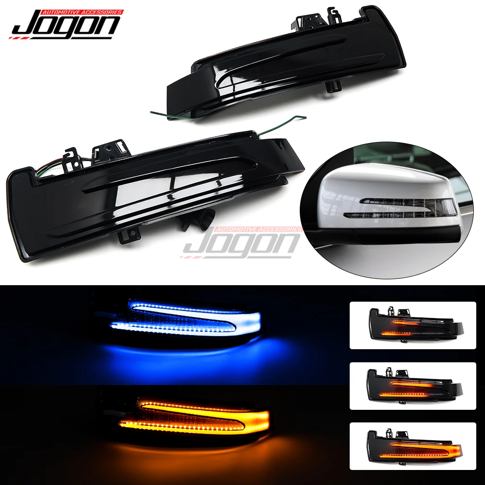 Sequential LED Turn Signal Side Mirror Lights For Mercedes A C E S CLA CLS Class