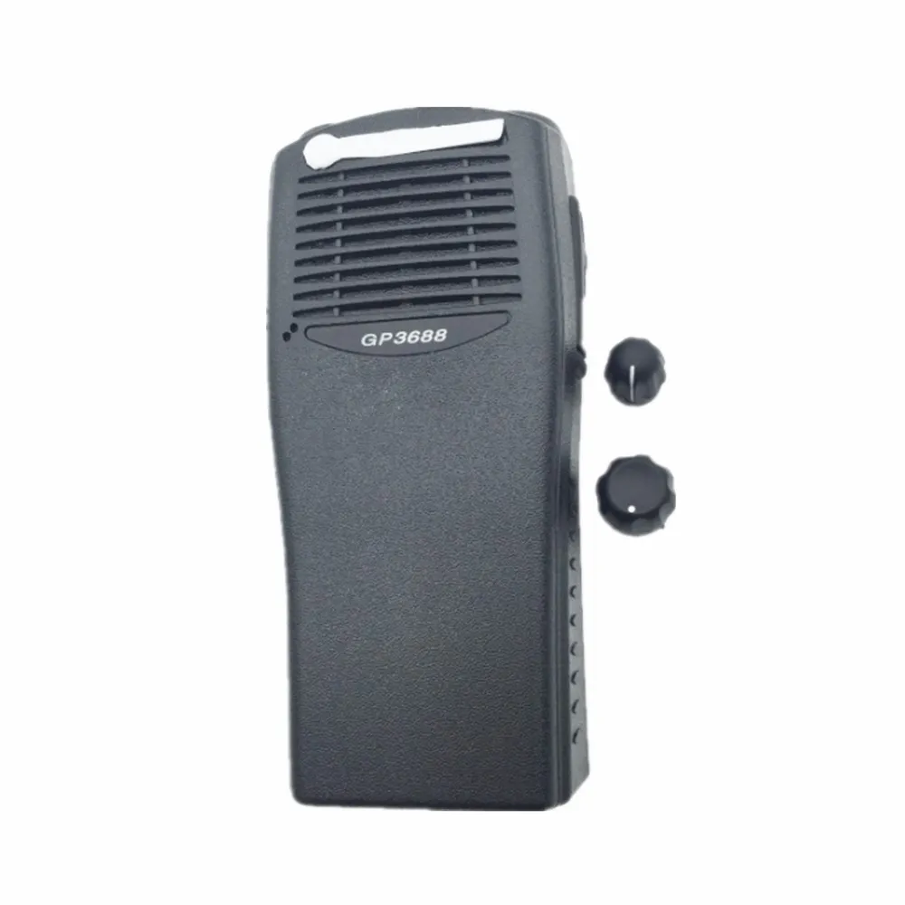 

Новый черный сменный комплект для ремонта корпуса передней крышки корпуса + Ручка регулятора громкости для рации Motorola GP3688