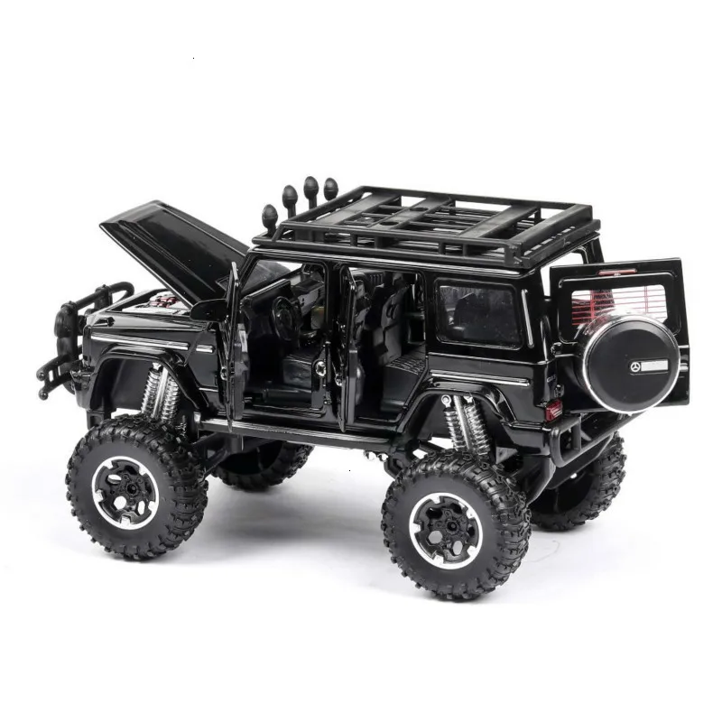 1/32 Mercedes Benz G63 G 500 Высококачественная модель автомобиля из сплава, внедорожный автомобиль, 6 открывающихся дверей, игрушечный автомобиль для детей