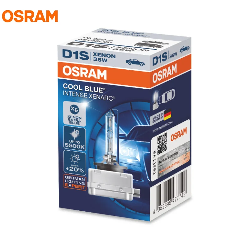 1X OSRAM D1S 35 Вт 66140CBI 66144CBI 5500K холодный синий интенсивный ксеноновая лампа HID фара 3