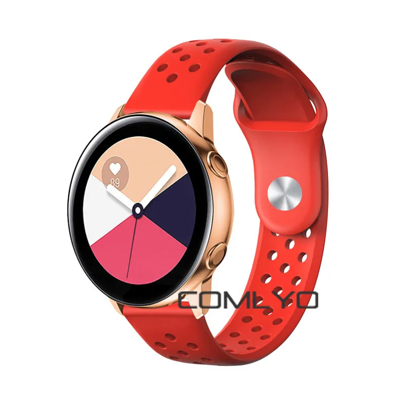Новые силиконовые ремешки для samsung galaxy active/active 2 40 мм 44 мм Смарт часы ремешок для часов спортивный браслет