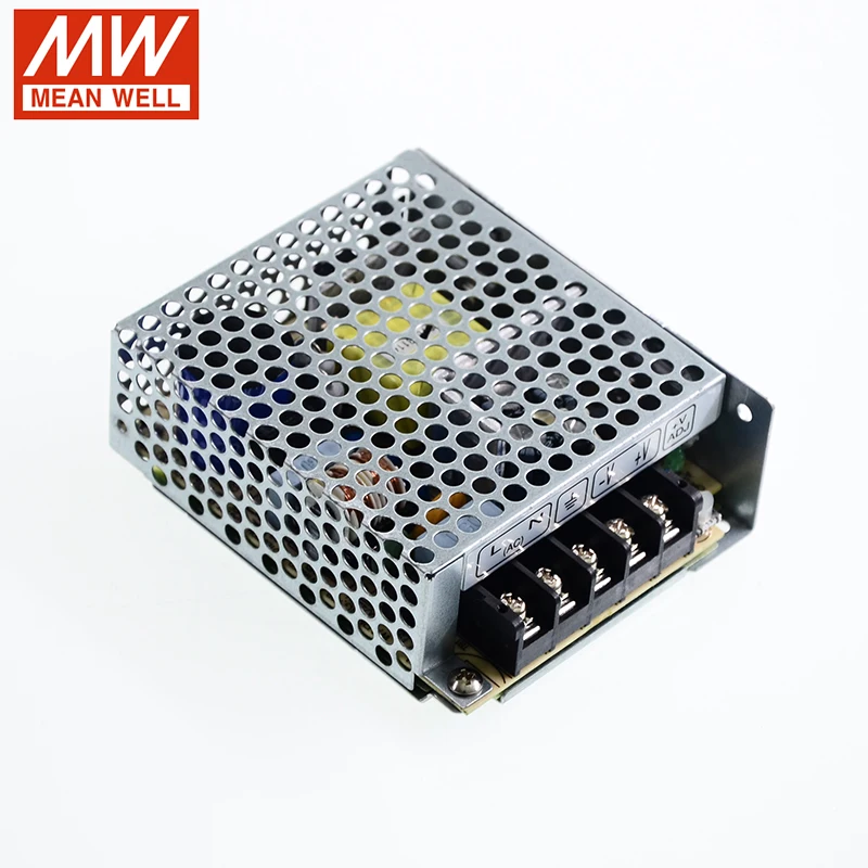 MEAN WELL RS-35-48 36W 48V импульсный источник питания 110 V/220 V AC до 48V DC 0.8A блок питания 5G Viberation компактный размер