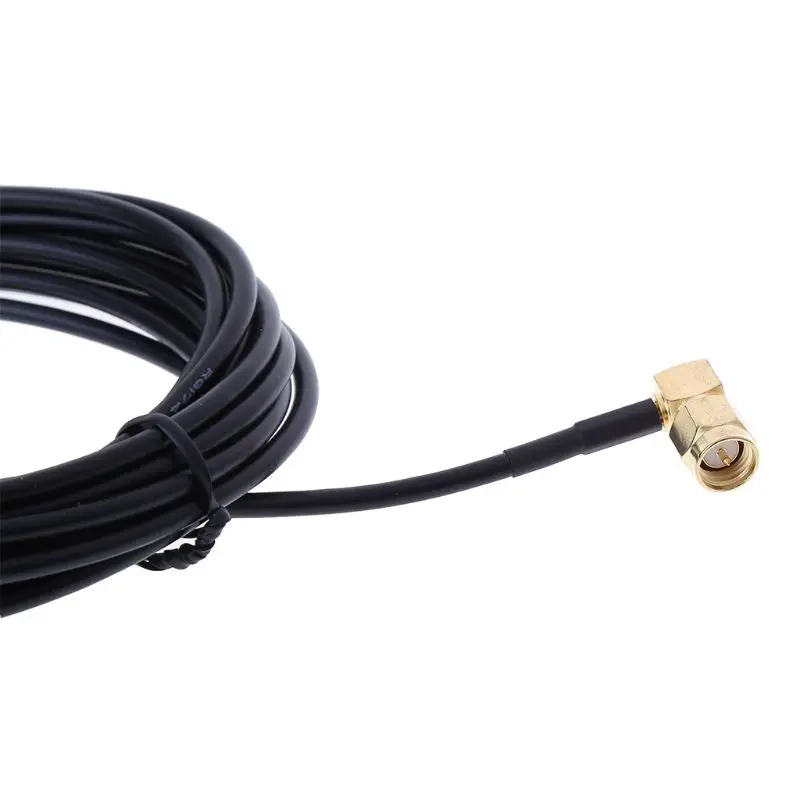 A-Sure RP-SMA Мужской 3 м gps антенна кабель правый угол для автомобиля DVD НАВИГАЦИЯ радио