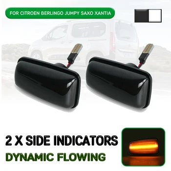 

Car LED Dynamic Side Marker Light Flowing Turn Signal Light Lamp For Peugeot 106 II 306 406 806 For Citroen For Fiat