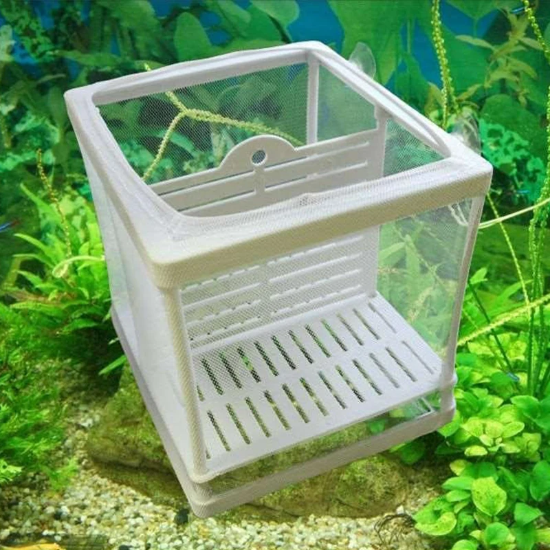 1 Pc Aquarium Fish Breeding Breeder Box Baby Fish Hatchery Isolation Net Tank Incubator Box Hanging Aquarium Accessories
