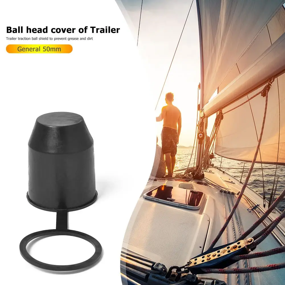 Auto Tow Bar Ball Cover 50mm Universal Towing Hitch Caravan Trailer Towball Protect Protection Car Accessories