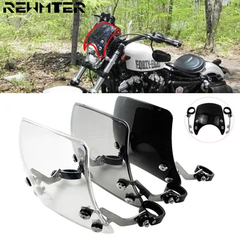 

Motorcycle Adjustable Custom Compact Sport Wind Deflector Windshield 39mm Windscreen For Harley Sportster 04-Up XL 883 XL1200