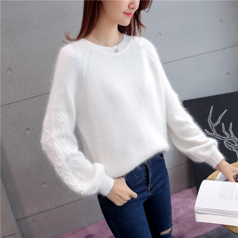see chart Горячая Распродажа хлопок Blusas De Inverno Feminina Осень Зима Женский свитер свитера рукав вязаный женский джемпер Топы - Цвет: see chart