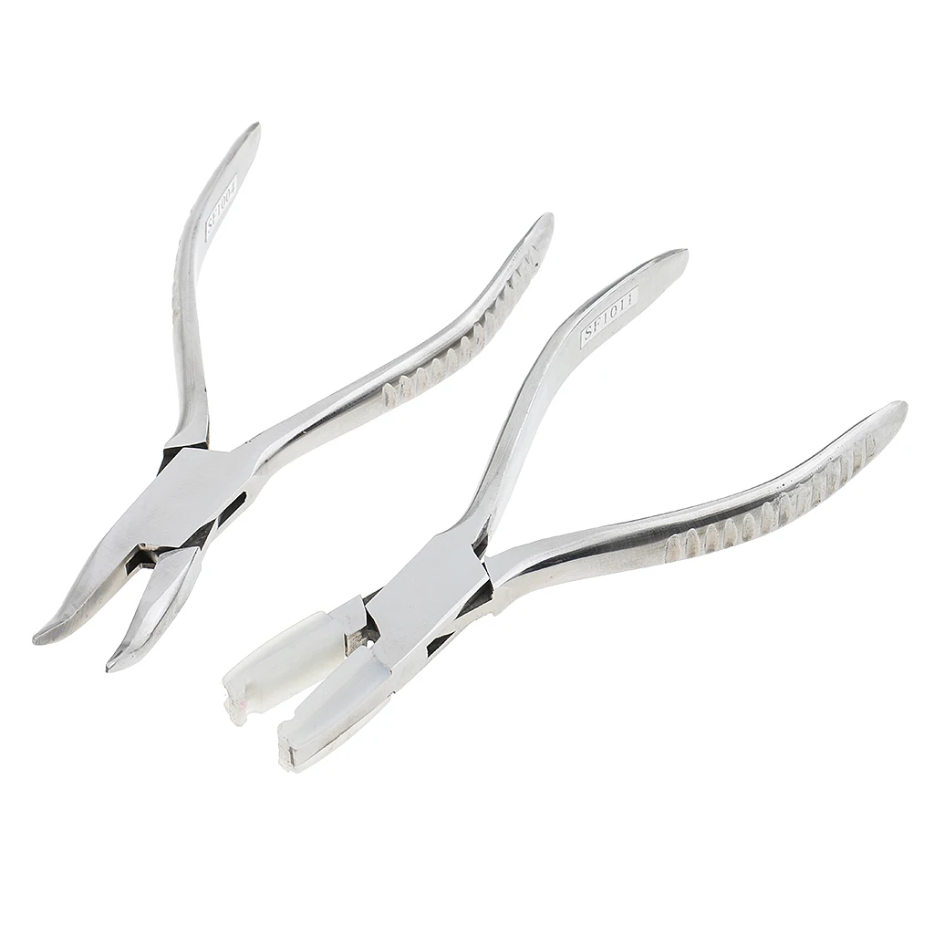 Set of 5pcs Stainless Steel Optic Eye Glasses Optician Eyeglasses Frame Repair Optical Pliers Tools Kit with Black Pouch Bag