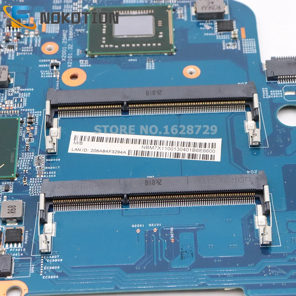 NOKOTION NBM7X11001 NB. M7X11.001 материнская плата для Acer aspire V5-571 48.4TU05.04M основная плата 987 1,5 ГГц Процессор работу для сенсорного экрана