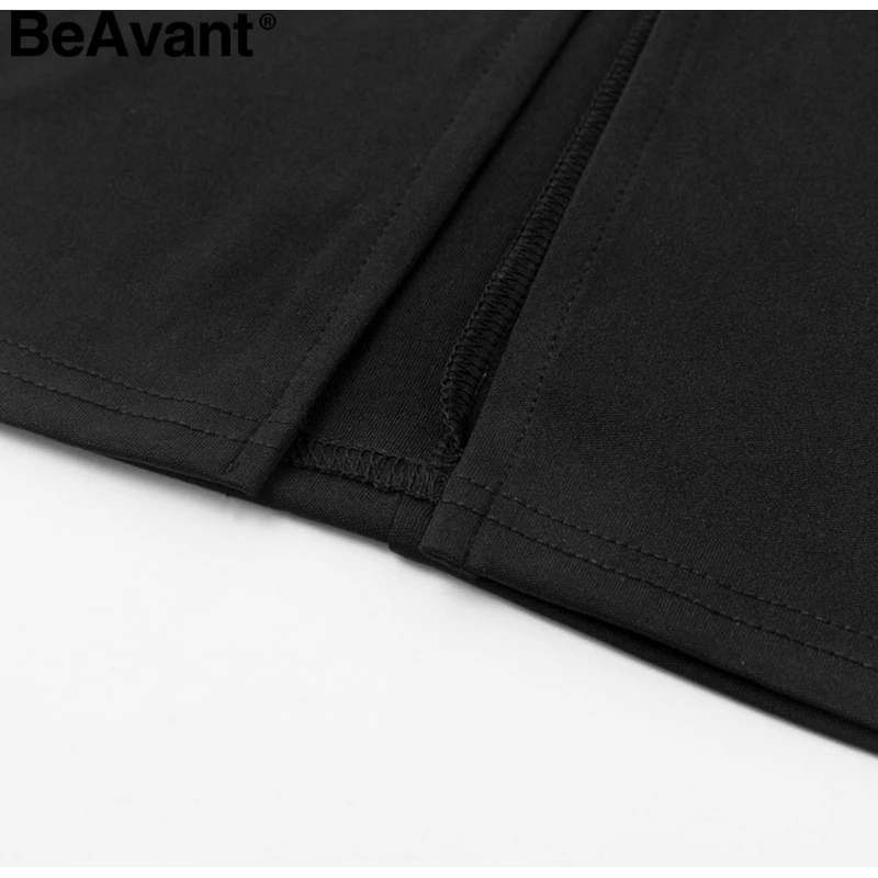 BeAvant сексуальное Полосатое кружевное женское платье с пышными рукавами, поясная оболочка, вечернее платье в черный горошек, осенне-зимнее офисное женское платье