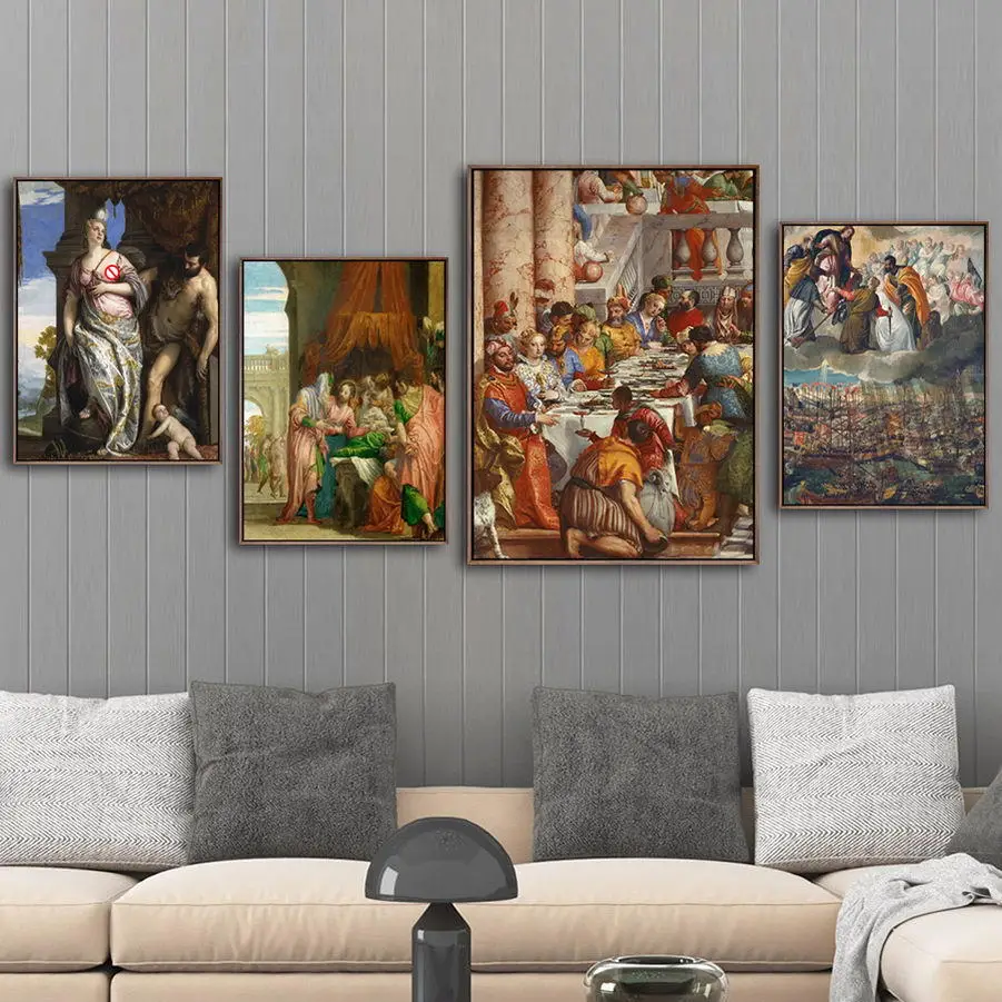 

Italy Giclee Print Painting Core Customizable Paolo Veronese the Luo Inner Plug Lepanto Battle