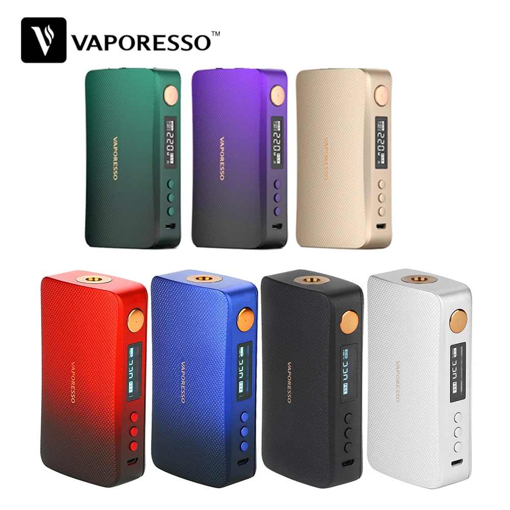 Новый цвет! Оригинал 220 Вт Vaporesso GEN коробка мод Vape подходит для 8 мл SKRR-S Танк VS LUXE-S Bod мод электронные сигареты Vape Mod