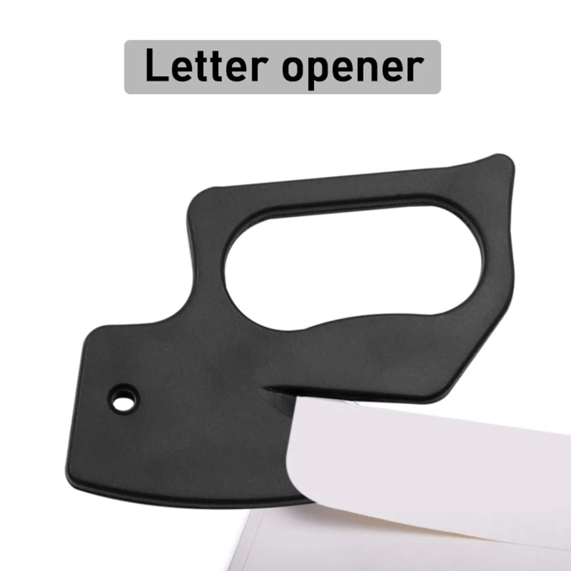 Plastic Letter Opener Knife Safety Mail Envelope Papers Cutter Blade Scrapbooking Sliding Cutting Tool