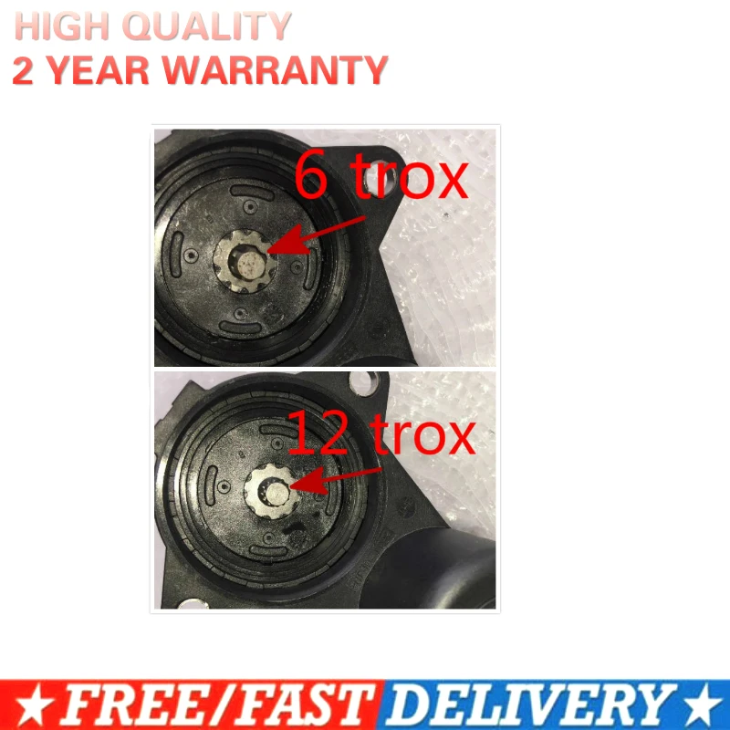 

6/12-Tooth Black Rear Wheel Brake Caliper Servo Motor for Audi A6 C6 Allroad Avant 2007 2008 2009 2010 2011 OEM: 4F0 998 281B