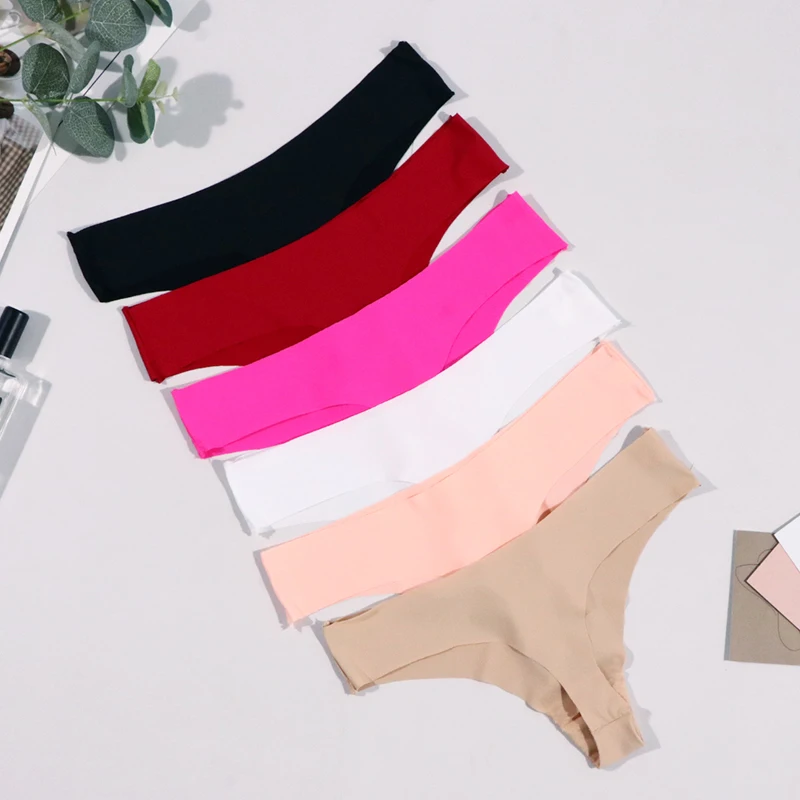 Hot Silk Sexy Women Thongs G String Seamless Panties Low-Rise Ladies T-back Comfortable Lingerie for Female Underwear 1