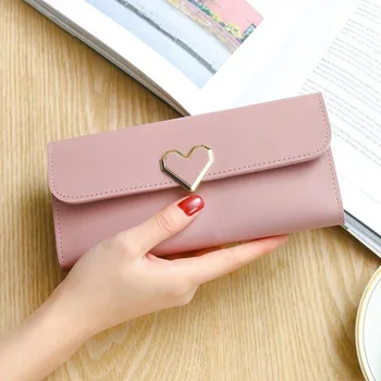 

Dihope Long Women's Wallet Female Purses Tassel Coin Purse Card Holder Wallets Female PU Leather Clutch Money Bag 2020 New