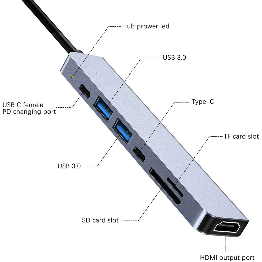 TTEC-USB Cハブ,充電器,ノートブック,Macbook Air Pro,ノートブック,Xiaomi,Nintendo Switch用のドッキングステーション,4k pd 3.0 TTEC-USB Cハブ,充電器,ノートブック,Macbook Air Pro,ノートブック,Xiaomi,Nintendo Switch用のドッキングステーション,4k pd 3.0