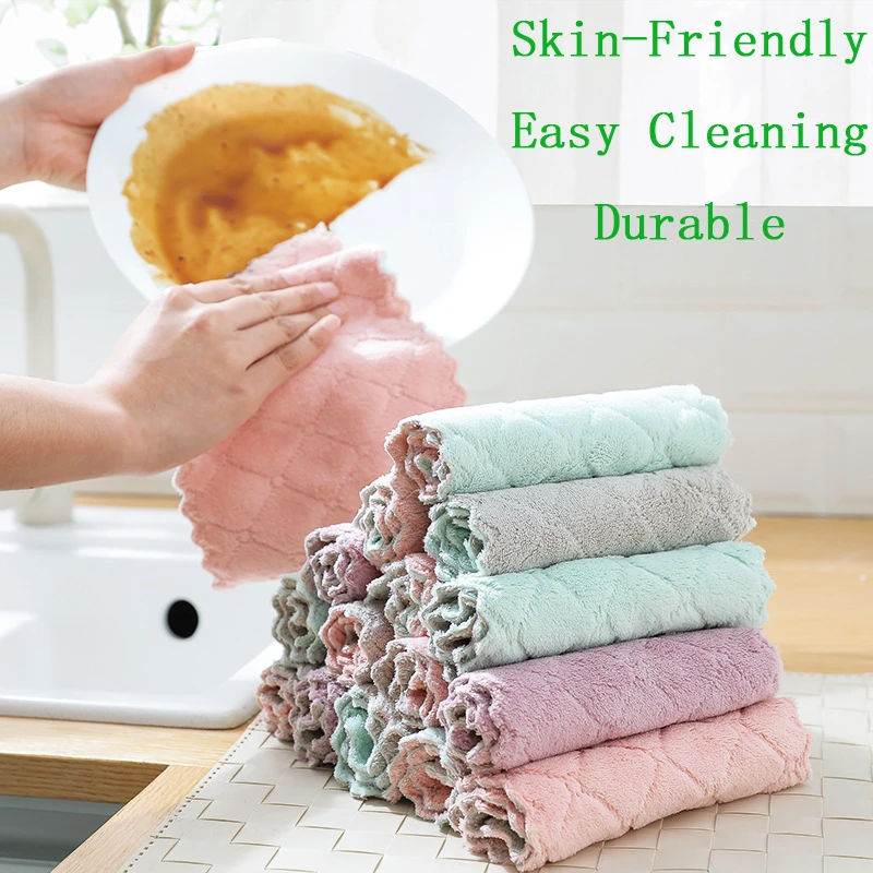 5/10 салфетками из микрофибры для чистки оптических Кухня Полотенца Абсорбирующая