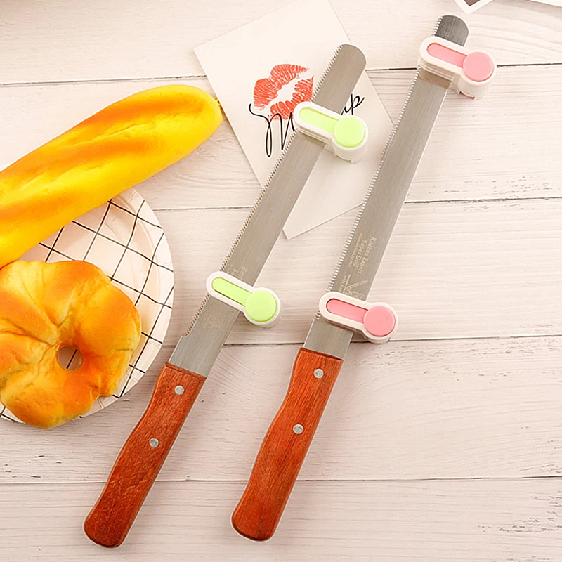 

2pcs/pack 5 Layers Adjustable DIY Cake Bread Cake Cutter Leveler Slicer Cutting Fixator for Kitchen Tools