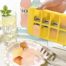 LHX DIY силиконовая форма для льда 14 кубиков крышка замороженные кубики льда инструмент для изготовления льда лоток аксессуары для кухонного бара HP1017 d