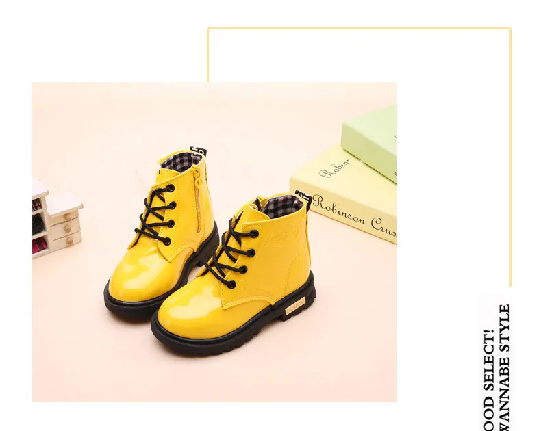 Kids Shoes girls Boys PU Leather Lace Up High Children Sneakers girl Baby Shoes Sport Autumn Winter Children Shoes