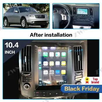 

Tesla style Big Screen Android 8.1 Car Multimedia Player For Infiniti FX FX35 FX45 2003-2009 Navi WiFi BT radio stereo head unit