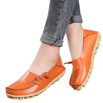 

women's Casual Shallow Single Shoes Mother Casual Hole Shoes Nurse With Flat Shoes Women's Casual Driving Shoes Breathable#4.14