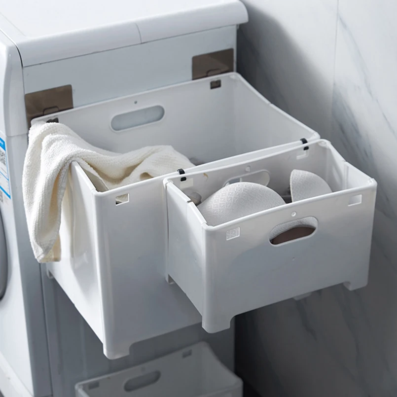 

Foldable Storage Basket Plastic Sundries Underwear Toy Storage Box Cosmetic Book Organizer Stationery Container Laundry Basket