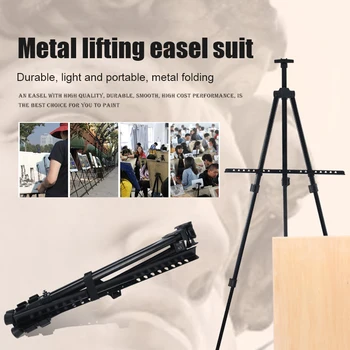 

Folding Tripod Display Easel Stand Drawing Board Poster Bag Display Adjustable Portable FOU99